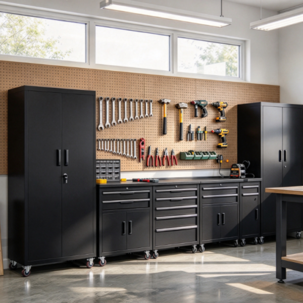Garage Storage Cabinet Assembly