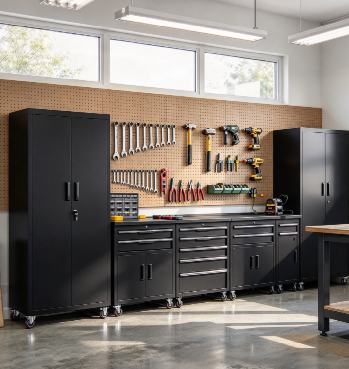 Garage Storage Cabinet Assembly
