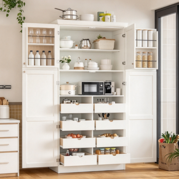 Kitchen Pantry Cabinet Assembly