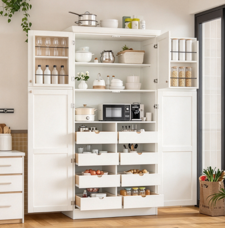 Kitchen Pantry Cabinet Assembly